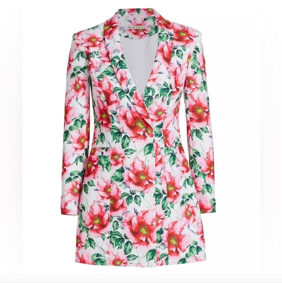 Alice + Olivia Latoya Floral Minidress size 10 - Picture 2 of 15